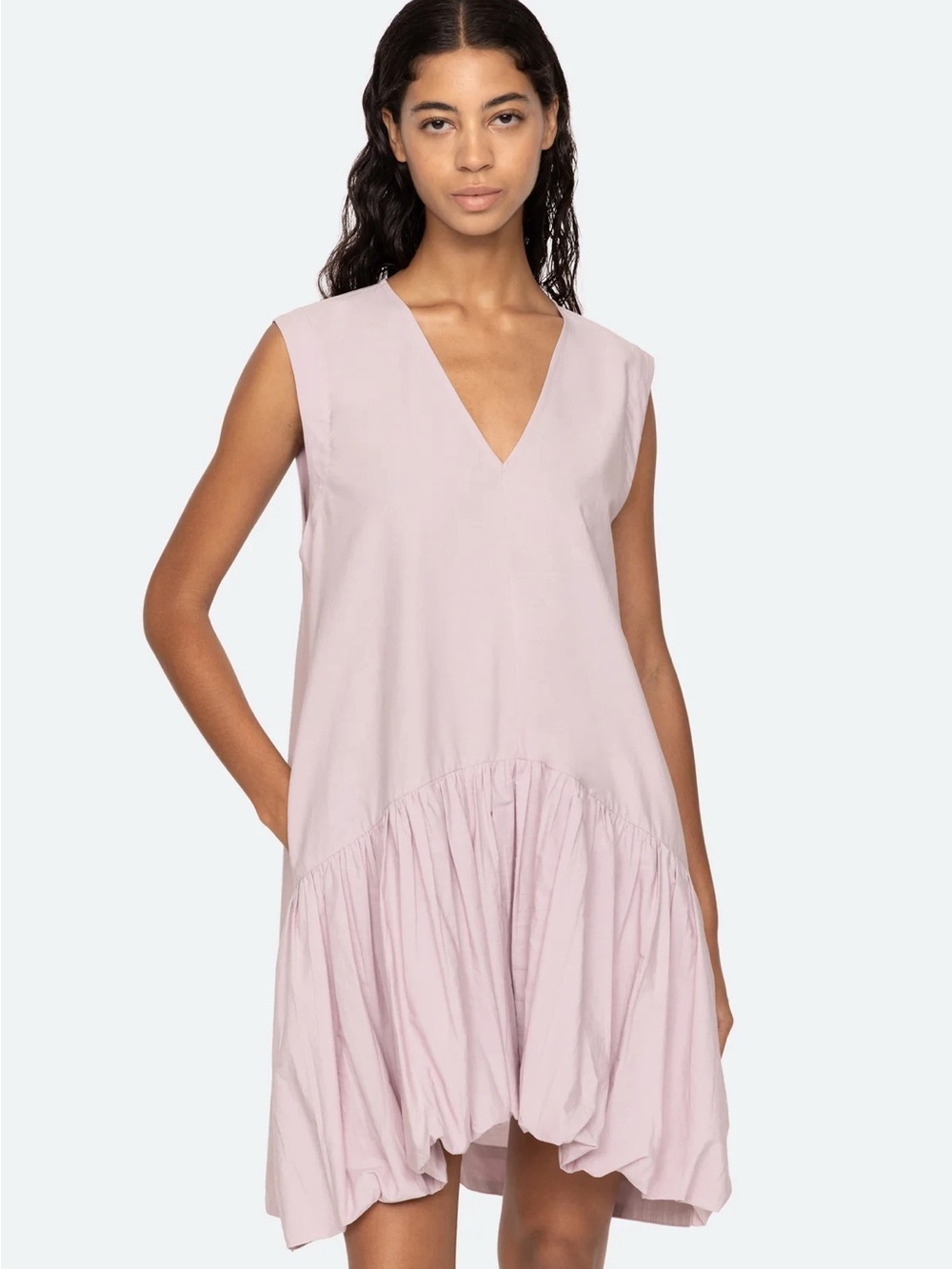Sea New York Lilac V-Neck Tank Dress